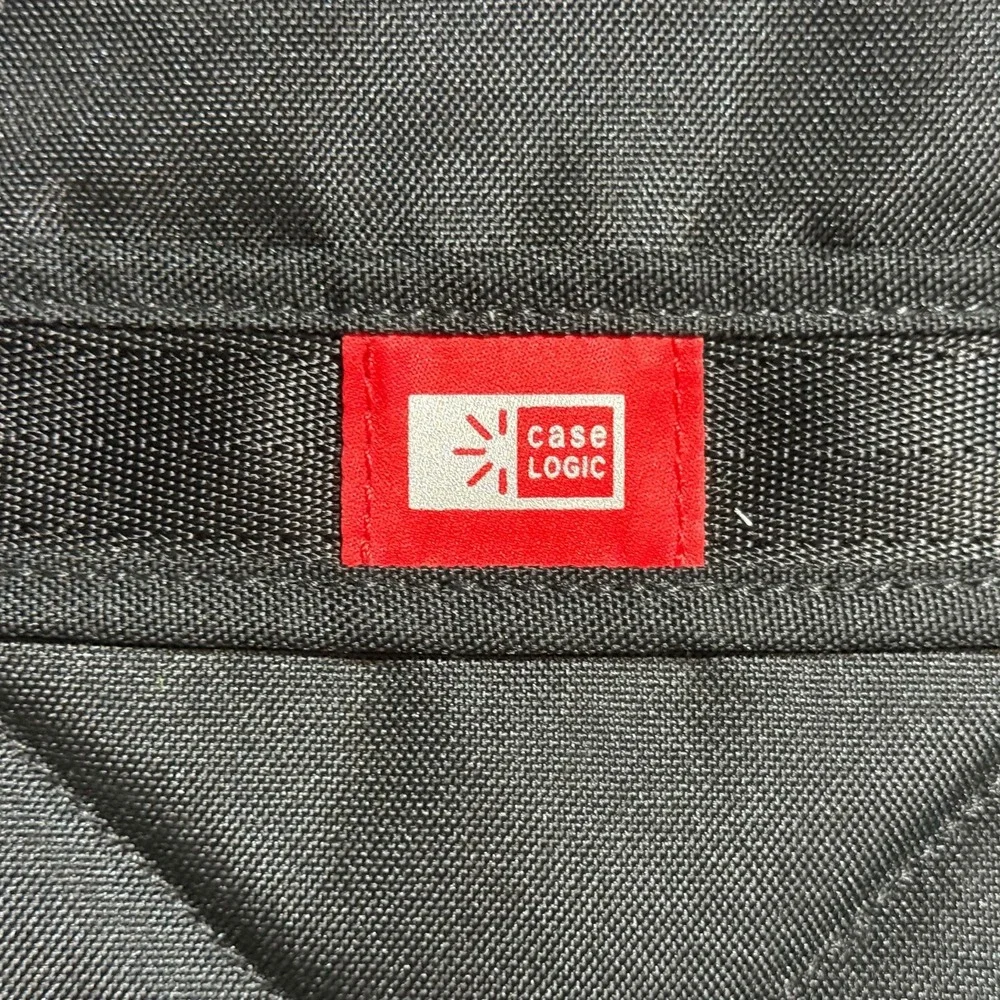Case Logic Laptop Bag Shoulder Messenger Work School Travel‎ Black Red Trim